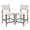 Beige+Walnut | Barstools, variant on GZXS Dining Chairs Set of 2, Linen-Blend Upholstered Dining Chairs with Cushioned Seat and Solid Wood Legs, for Kitchen, Dining Room, Home Office (Beige Walnut)