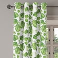 thumbnail image 2 of Ambesonne Leaf Grommet Curtain, Swirls Palm Banana Trees, 50" x 108", Pale Green, 2 of 6