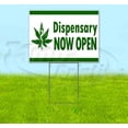 thumbnail image 1 of Dispensary Now Open (18" x 24") Yard Sign, Includes Metal Step Stake, 1 of 6