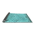 thumbnail image 2 of Ahgly Company Indoor Square Southwestern Light Blue Country Area Rugs, 6' Square, 2 of 4