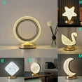 thumbnail image 1 of CNKOO Metal Table Lamp Stars Moon Children‘s Gifts Ambient Light Touch Night Light, 1 of 9