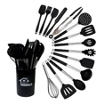 thumbnail image 2 of Set Utensilios De Silicón Y Acero Inoxidable KITCHENES 15 Piezas Negro, 2 of 8
