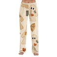 thumbnail image 7 of Trgacdwlo Cat Pumpkin Print Womens Pajama Bottoms Fall Womens Halloween Pj Pants Funny Ghost Graphic Elastic Waist Sleep Pants Women, 7 of 7