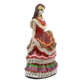 thumbnail image 5 of Day Of The Dead Traditional Red Gown Sugar Skull Dancer Statue Vivas Calacas, 5 of 7