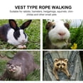 thumbnail image 4 of SHISUYAN 4Pcs Rabbit Hamster Cool Mesh Vest Harness with Leash for Outdoor Walking, 4 of 8