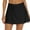 Black, variant on Womens Swim Skirt Build in Brief Tummy Control Tankini Bottoms Solid Color Swimsuit Shorts Army Green L