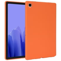 ELEHOLD Silicone Case For Samsung Galaxy Tab A9  Heavy Duty Shockproof Cover, Slim&Lightweight, Soft Skin-Friendly, Anti-Scratch Protective Tablet Cover, Orange