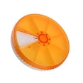 thumbnail image 4 of FRCOLOR Pilulier Rotatif Circulaire (Orange), 3.07"X3.07"X0.71 Pouces, 4 of 4