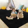 thumbnail image 5 of Garvee Ultra Soft Area Rug, 9'x12' Fluffy Area Rug Non Slip Rug for Living Room Bedroom Home Decor Carpet, Black, 5 of 10