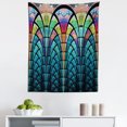 thumbnail image 1 of Abstract Tapestry, Curves Pattern with Weathered Colors and Blue Ombre Detail Graphic Floral Motifs, Fabric Wall Hanging Decor for Bedroom Living Room Dorm, 5 Sizes, Multicolor, by Ambesonne, 1 of 1