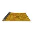 thumbnail image 2 of Ahgly Company Indoor Round Southwestern Yellow Country Area Rugs, 5' Round, 2 of 4