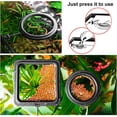 thumbnail image 6 of 2 Pcs Fish Feeding Rings, Black Fish Feeder Round and Square Aquarium Floating Food Feeder Circle with Suction Cup for Guppy, Betta, Goldfish, Turtle (Black), 6 of 8
