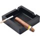thumbnail image 2 of Ashtray Big Ashtrays for Cigarettes Outdoors Large Black Dual-use Rest Unbreakable Silicone Ashtray, 2 of 4