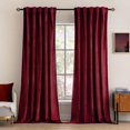 thumbnail image 1 of Cortinas MIULEE Velvet Blackout, rojo burdeos, 132 x 183 cm, 2 paneles, 1 of 7