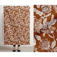 thumbnail image 3 of Soimoi Floral Theme Waterproof Fabric | Outdoor Material by the Yard | Tear-Resistant, UV Safe | Great for Bags, Rainwear, Covers & Curtains, Awning Cover Cloth - Orange, 3 of 7