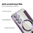 thumbnail image 3 of Allytech Wallet Case for Samsung Galaxy S23 FE with Card Slots & Lens Protector, Compatible with MagSafe, Slim Shockproof Anti-Scratch Clear Back Panel [RFID Blocking] Case - Purple, 3 of 8