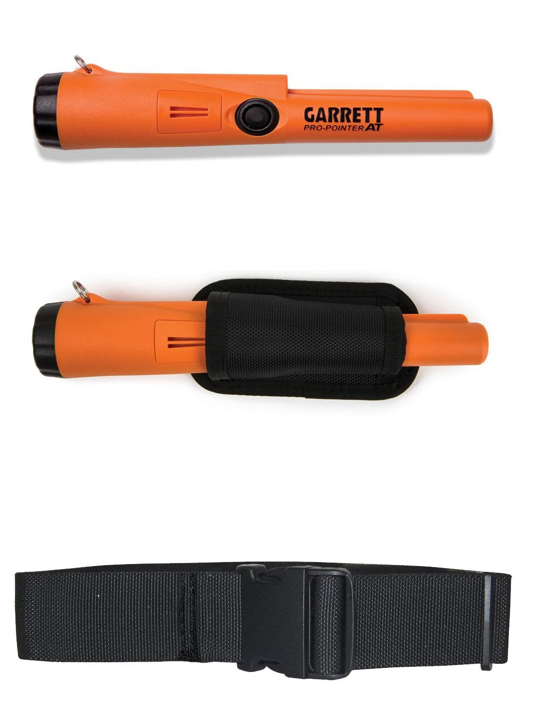 Garrett Pro Pointer AT Metal Detector Waterproof with Woven Belt Holster and Utility Belt