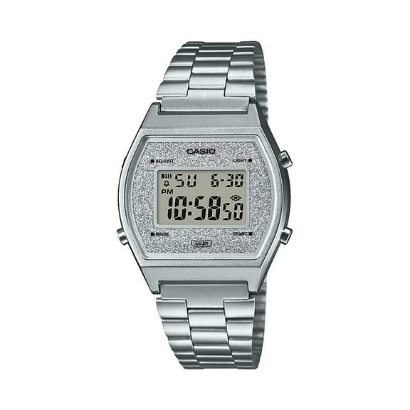 Casio B640WDG-7DF Digital Quartz Silver Stainless Steel Unisex Vintage Watch