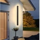 thumbnail image 1 of Lámpara de pared rectangular de acrílico blanco con tiras largas simples, cálida y cómoda, adecuada para uso en interiores y exteriores en villas, patios, balcones, terrazas, jardines, dormitorios,, 1 of 5
