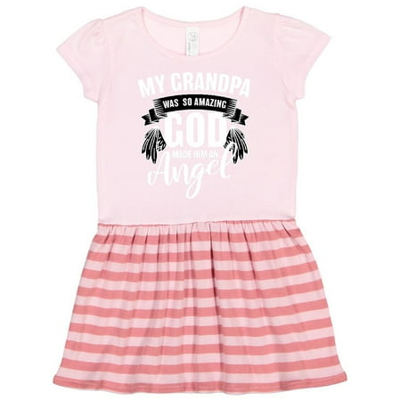 

Inktastic My Grandpa was So Amazing God Made him an Angel Gift Toddler Girl Dress