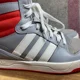 thumbnail image 2 of Adi-das EVM High Top Sneakers Mens 12.5 Gray Retro Trefoil Basketball Shoe 004001, 2 of 6