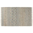 thumbnail image 3 of Myra 3 x 8 Area Rug, Soft Handwoven Moroccan Pattern, Brown and Blue Jute, 3 of 5