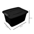 thumbnail image 4 of Caja Organizadora Plastictrends Tapa con Broche  Negro 19 Litros, 4 of 4