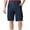 Blue, variant on Mens Half Shorts Pants Solid Color Multi Pocket Zipper Button Workwear Shorts