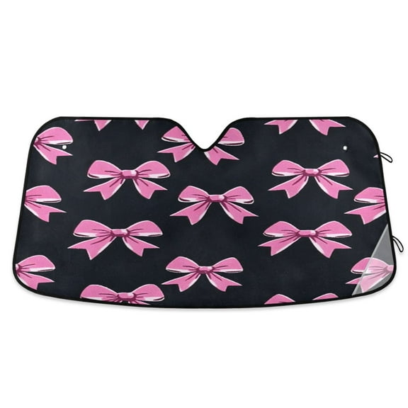 ALAZA Bow-a1 Windshield Sun Shade Car Foldable Sun Visor Block UV Rays Protector 55"x27.6"