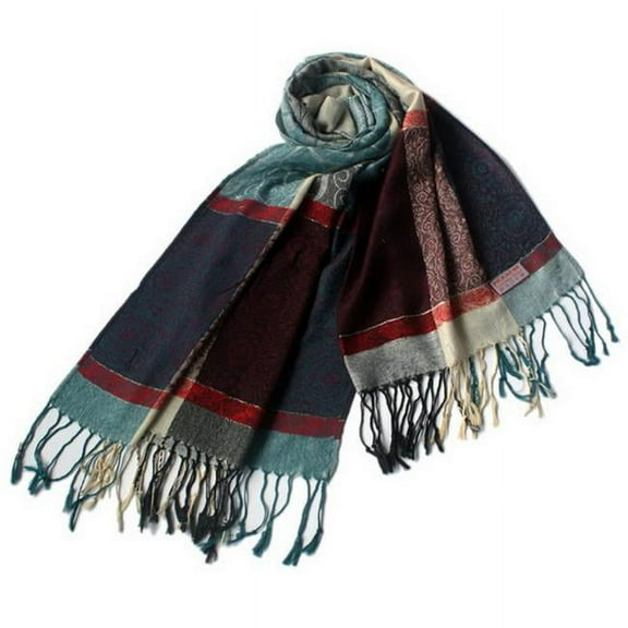 Pa-a13-3 Fantasy Stars & Flowers Fashion Revitalized Style Luxurious Silky Soft Pashmina/Shawl/Scarf