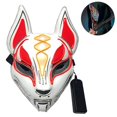 thumbnail image 2 of Fox Drift Mask Halloween Masks Led Mask Light Up Mask For Halloween Cosplay Game Party Props Mask For Man Woman Boys Girls Multi-color Optional, 2 of 5