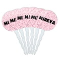 thumbnail image 1 of Mireya Cupcake Picks Toppers - Set of 6 - Pink Speckles, 1 of 1