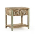 thumbnail image 6 of World Interiors Cordoba Reclaimed Teak Wood Night Stand in Teal Blue/Natural, 6 of 6