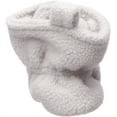 thumbnail image 3 of Luvable Friends Baby and Toddler Cozy Fleece Booties, Gray, 6-12 Months, 3 of 11