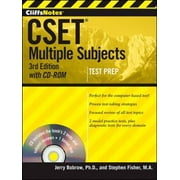 CliffsNotes CSET: Multiple Subjects [with CD-ROM], Pre-Owned (Paperback)