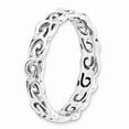 thumbnail image 3 of Sterling Silver Stackable Expressions Polished Filigree Ring Size 7, 3 of 5