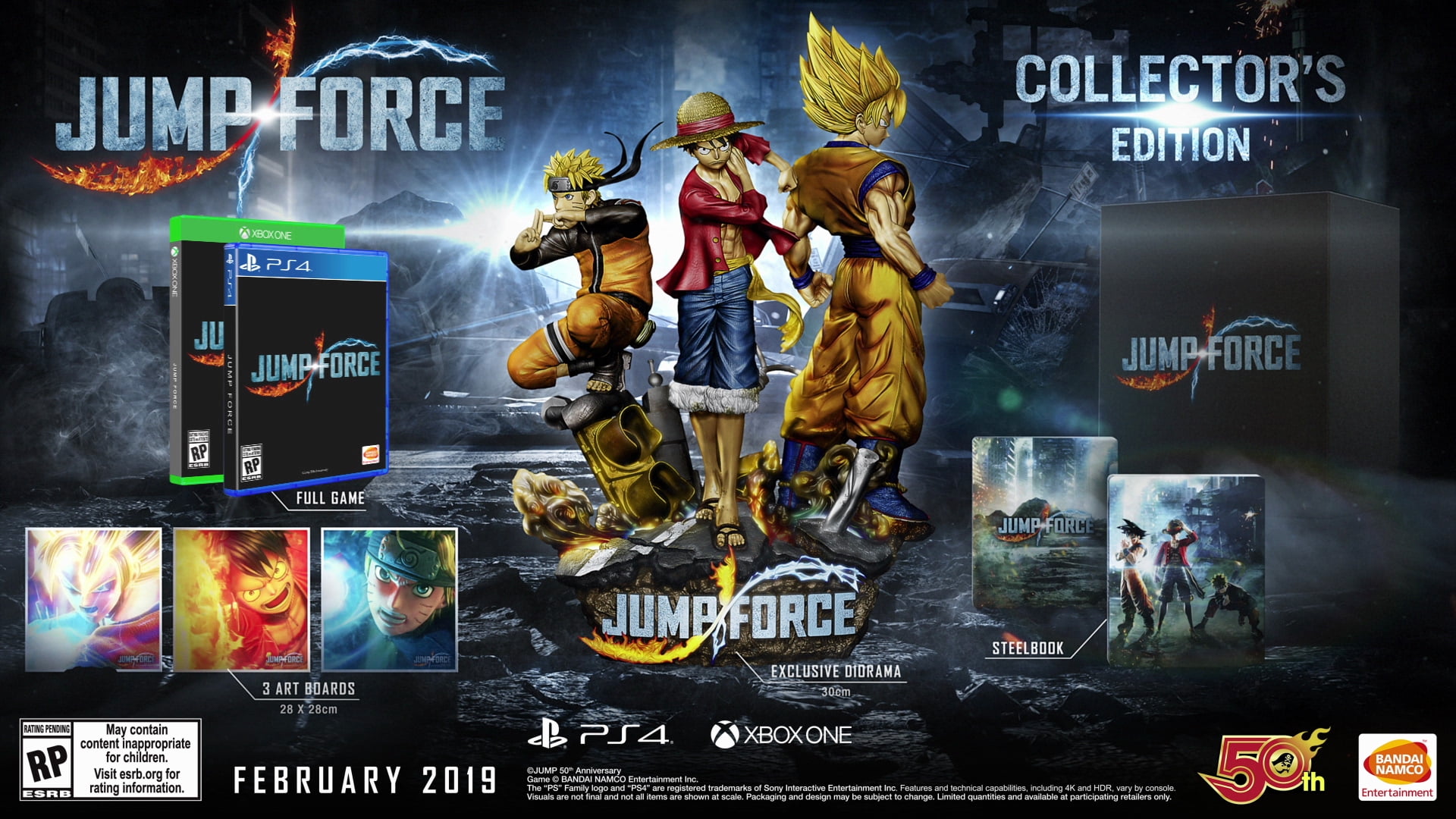 Jump Force Collector S Edition Bandai Namco Xbox One Walmart - how to get really fast jump force roblox super power