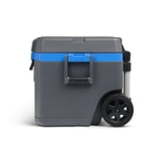 Igloo 52 QT Overland Ice Chest Cooler with Wheels, Gray and Blue