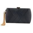 thumbnail image 3 of Bolso de mano de noche de Seda Macarena Elegante con borla, 3 of 7