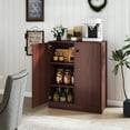 thumbnail image 6 of Giantex 2 Door Storage Base Cabinet, Freestanding Floor Cabinet, Kitchen Cupboard Storage Organizer, Brown, 6 of 8