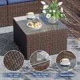 thumbnail image 3 of ELPOSUN 5-Piece Patio Furniture Set,Patio Conversation Set All-Weather Wicker Outdoor Sectional Sofa Set with Table & Cushions, Blue, 3 of 7
