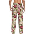 thumbnail image 3 of Qekee Tulips Flowers Men's Straigh Pajama Pant, 3 of 9