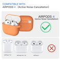thumbnail image 3 of Funda Brujula AirPods 4 de silicona rosa mandarina 2024, 3 of 6