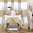 thumbnail image 2 of DriftAway Camel Beige Stripe Room Darkening Window Curtains 84 Inch Long Striped Grommet Drapes Drapes for Bedroom Living Room Kitchen Thermal Insulated Unlined 2 Panels, 2 of 8