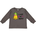 thumbnail image 3 of Inktastic I Love My Pappy with Pineapple Girls Long Sleeve Toddler T-Shirt, 3 of 5