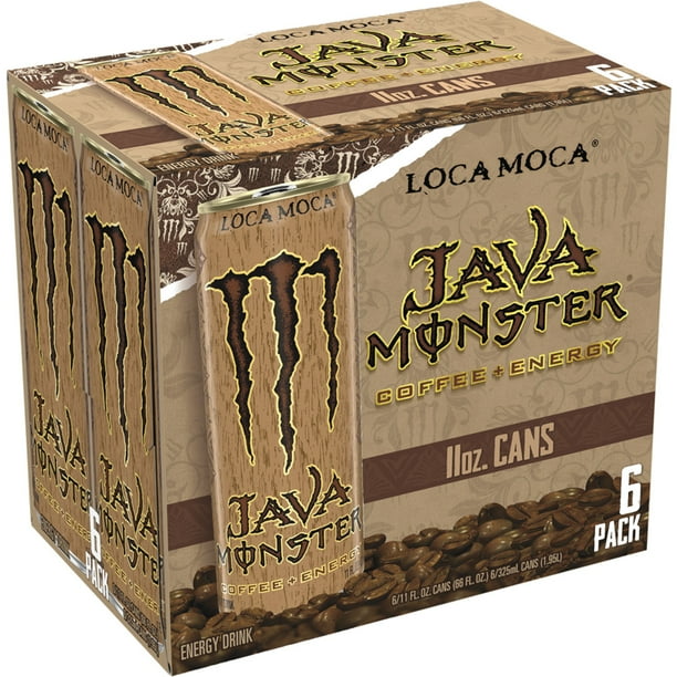 Monster Energy Java Loca Moca Coffee, 6 Pack for Breakroom