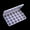 Clear, variant on Pompotops Plastic 24-Slot Jewelry Storage Box Case Craft Organizer Bead