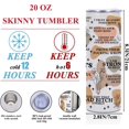 thumbnail image 2 of Daily Affirmations for Women Girls Sister, Inspirational Self Love Christmas Birthday Gifts 20 oz Skinny Tumbler Stainless Steel Insulated Tumblers Straight Coffee Mug Thermal Travel Cup with Lid, 2 of 7