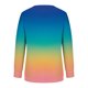 thumbnail image 3 of ICHUANYI Liquidación Mujer Cuello Redondo Moda Casual Manga Larga Estampado Sudadera Tops Blusa ICHUANYI WER202308254181, 3 of 3