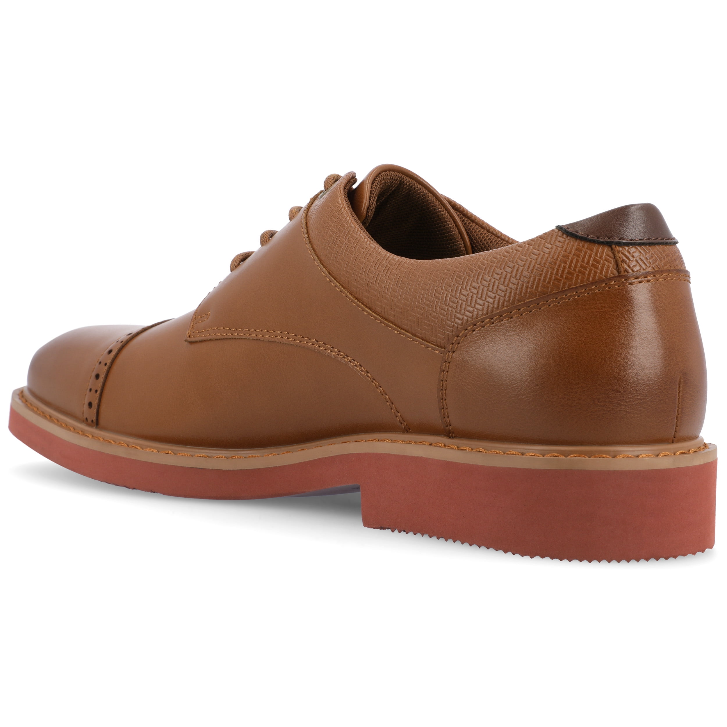 Vance Mens Dexter Tru Comfort Foam Cap Toe Lace-up Derby